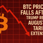 BTC Price Falls After Trump Rejects August 1 Tariff Extension