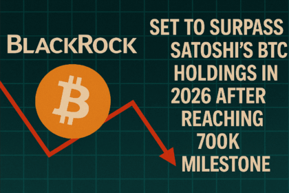 BlackRock Set to Surpass Satoshi's BTC Holdings in 2026 After Reaching 700K Milestone