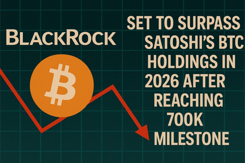 BlackRock Set to Surpass Satoshi's BTC Holdings in 2026 After Reaching 700K Milestone
