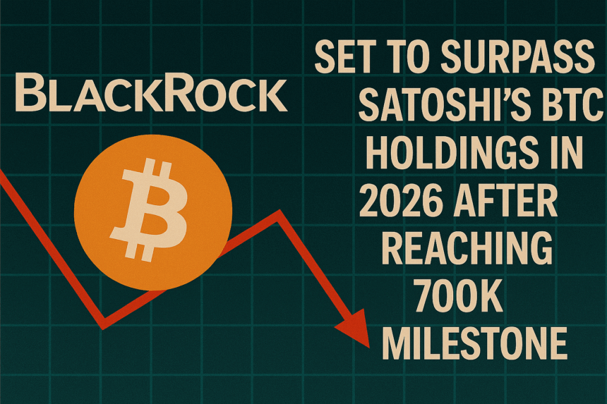 BlackRock Set to Surpass Satoshi's BTC Holdings in 2026 After Reaching 700K Milestone