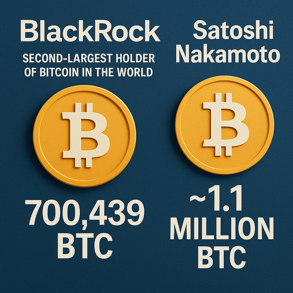 BlackRock Set to Surpass Satoshi's BTC Holdings in 2026 After Reaching 700K Milestone 2 BlackRock is Set to Overtake Satoshi by 2026 as the Largest Bitcoin Holder