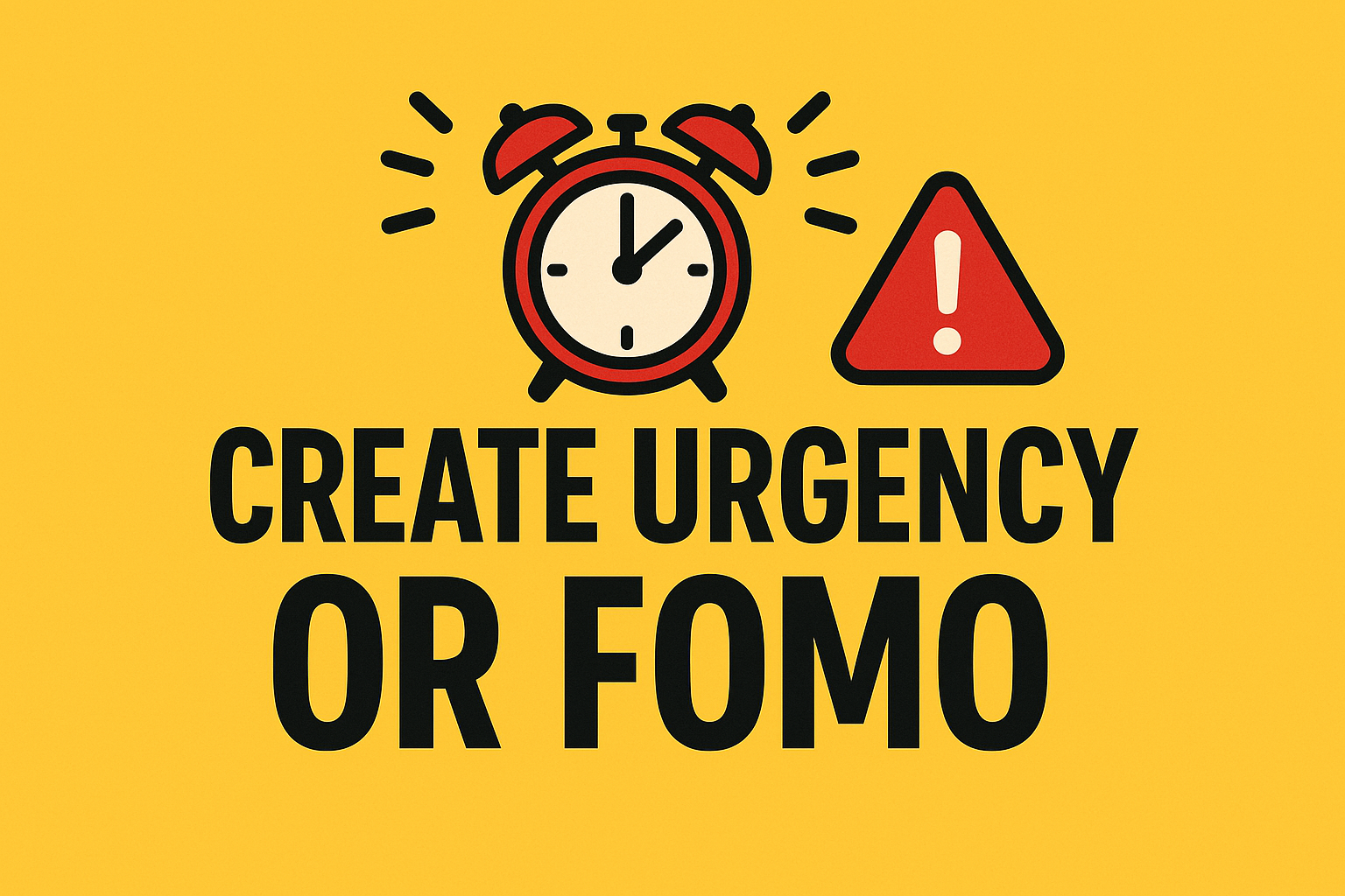 Create Urgency or FOMO