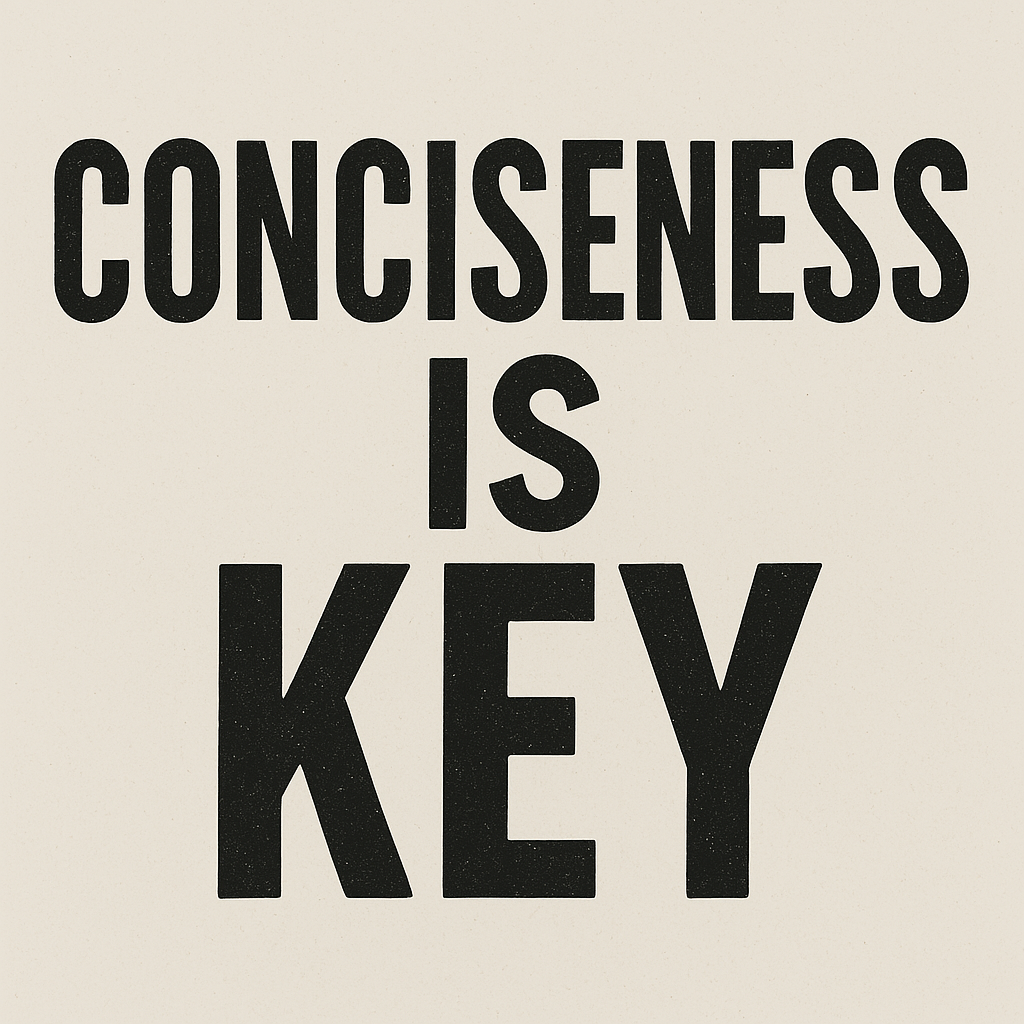 Conciseness is Key