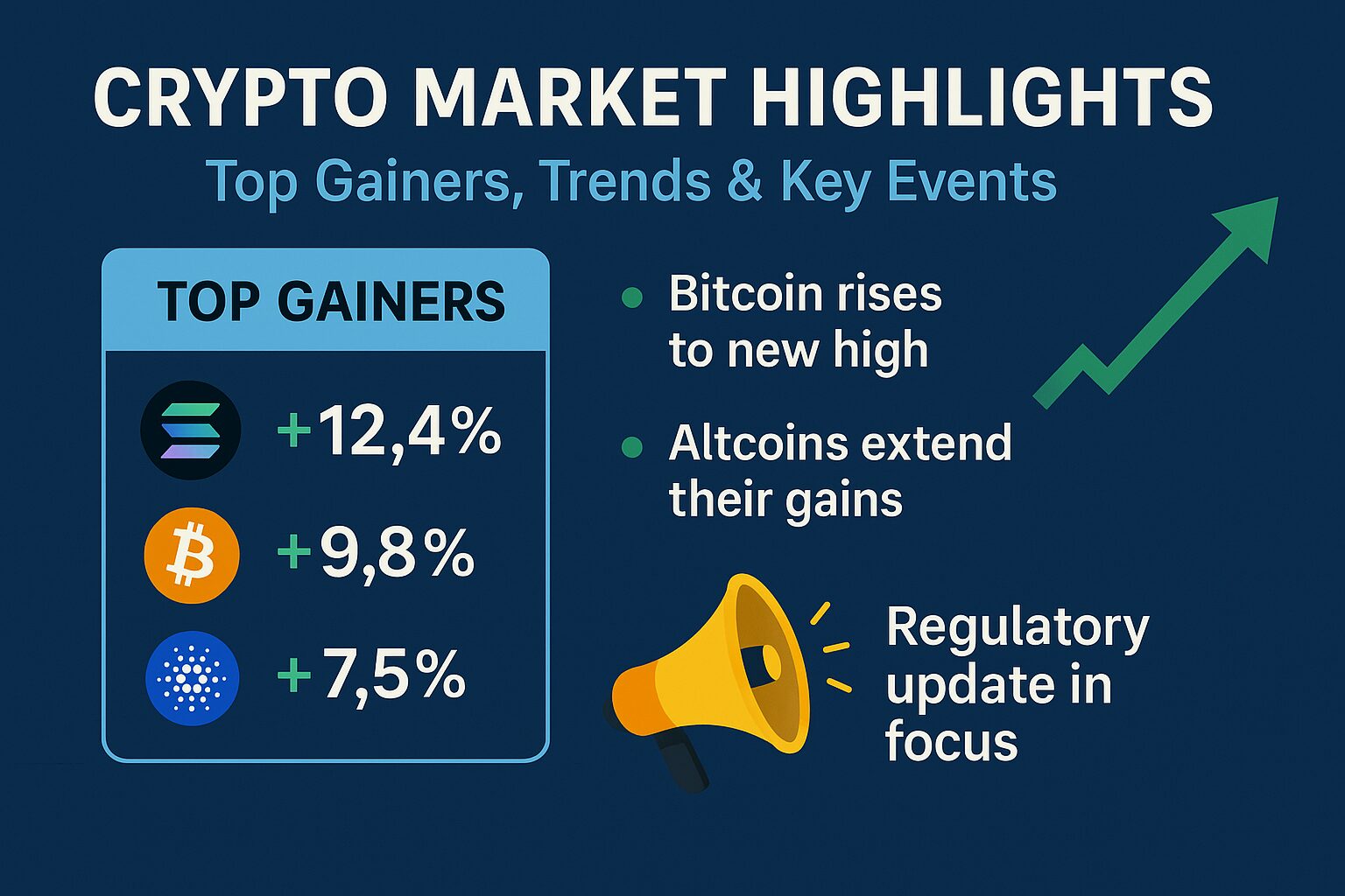 Crypto Market Highlights: Top Gainers, Trends & Key Events