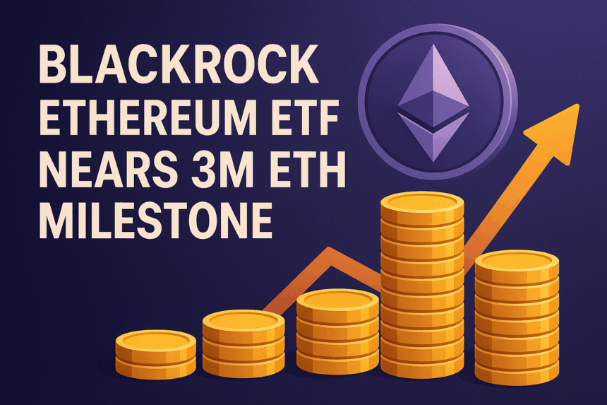 BlackRock Ethereum ETF Nears 3M ETH Milestone