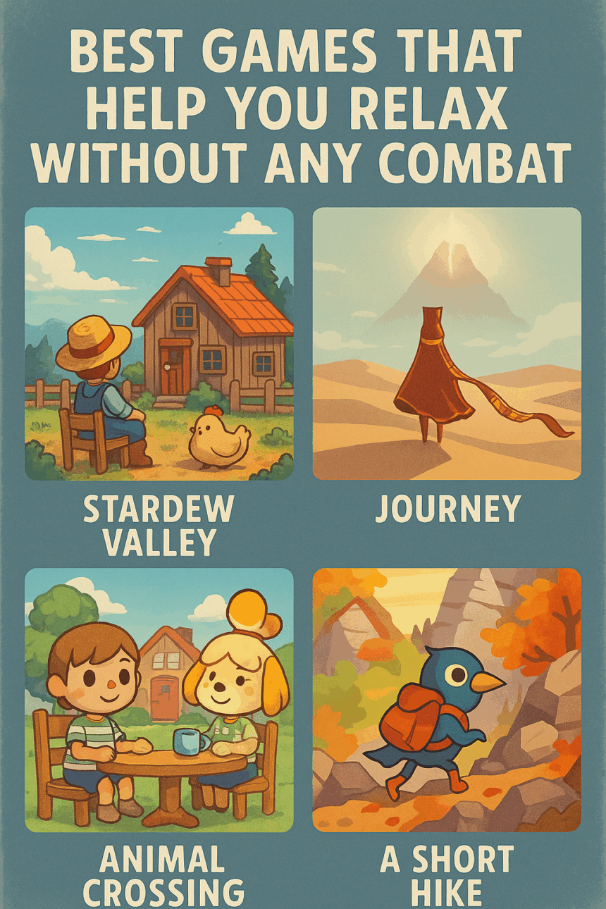 9 Best Games That Help You Relax Without Any Combat