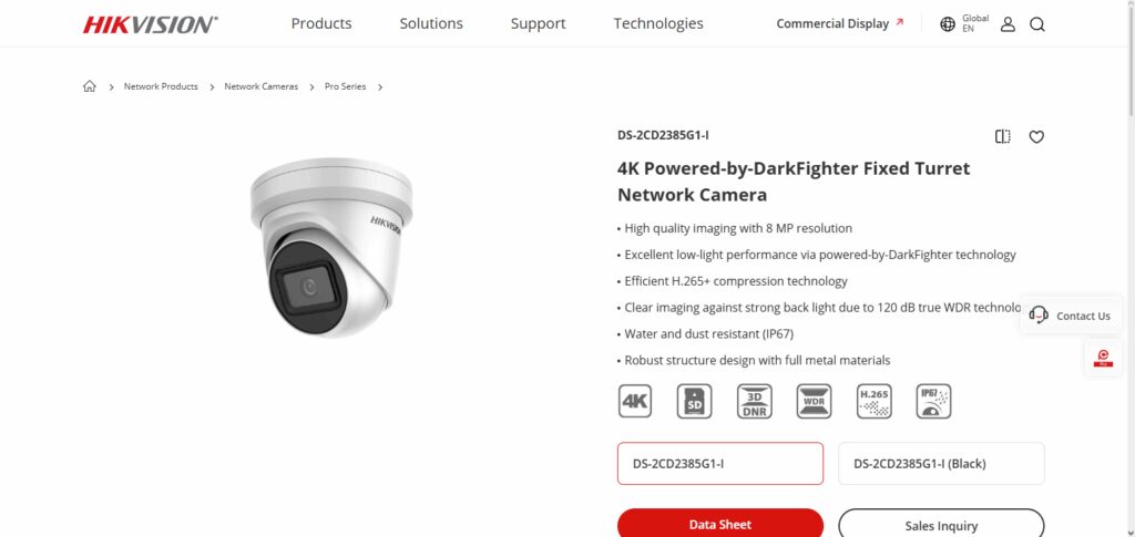 Hikvision DS-2CD2385G1-I Kit