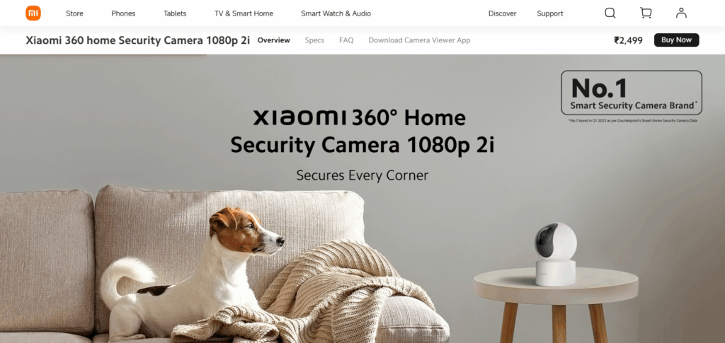 8 Best House CCTV Cameras for Home Security in 2025 6 MI Home Security Camera 2i