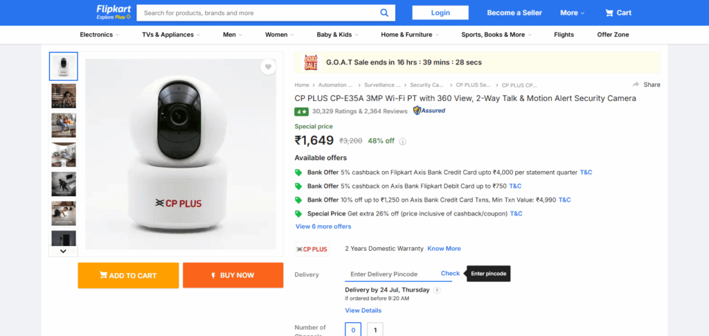 8 Best House CCTV Cameras for Home Security in 2025 3 CP PLUS CP-E35A