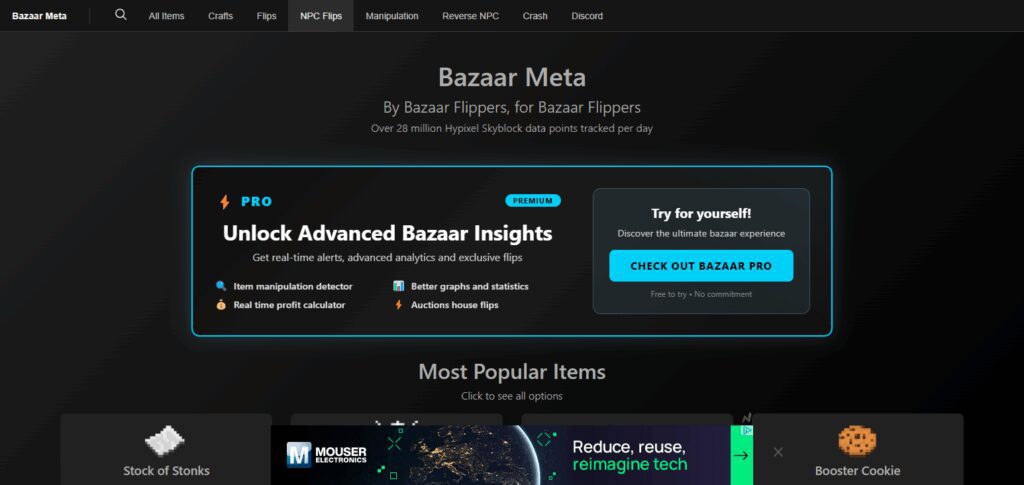 Bazaar Flipping