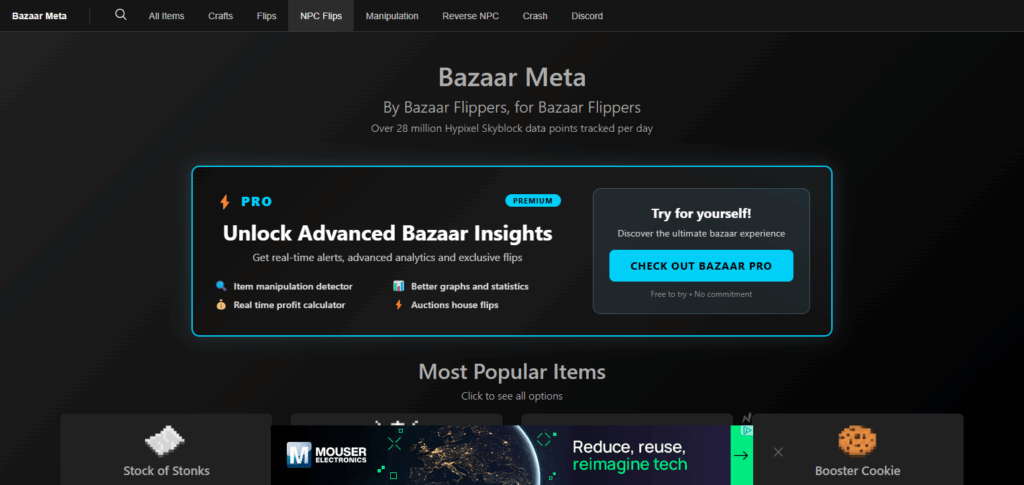 Bazaar Flipping