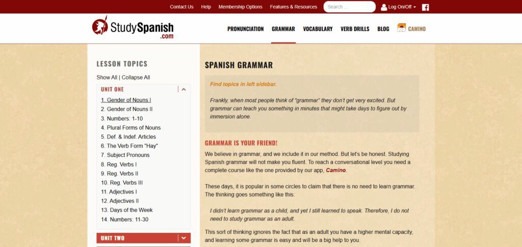 Study Spanish Grammar Basics Early