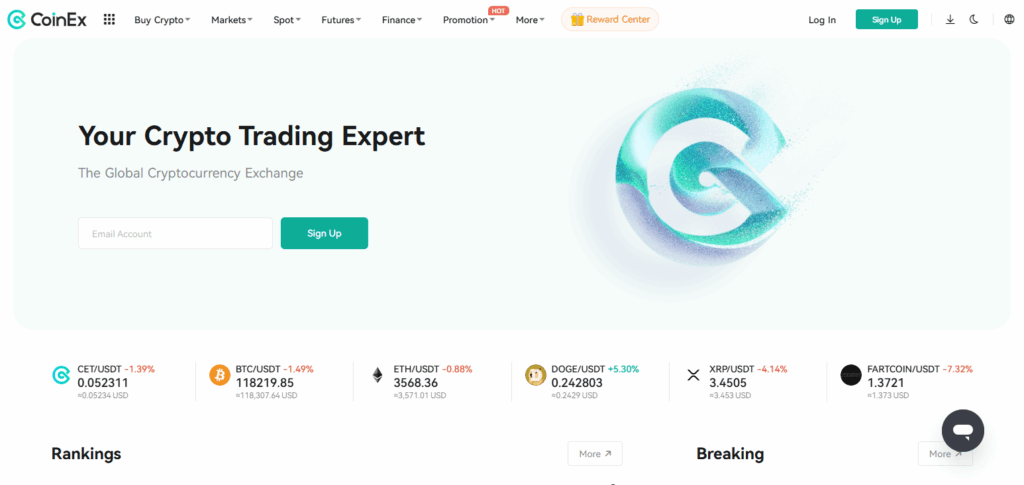 10 Best Anonymous Crypto Exchanges to Trade Bitcoin with Minimal KYC 4 CoinEx