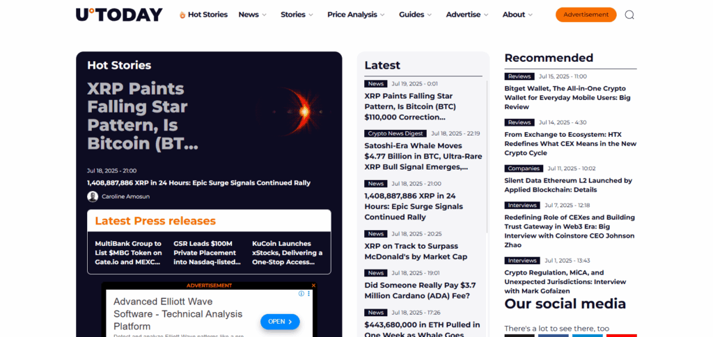 9 Best AI-Based Crypto News Platforms for Real-Time Insights 9 U.Today