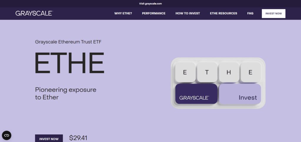 Grayscale Ethereum Trust (ETHE)
