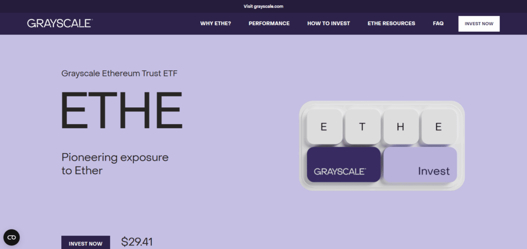 10 Best Crypto ETFs to Buy in 2025 6 Grayscale Ethereum Trust (ETHE)