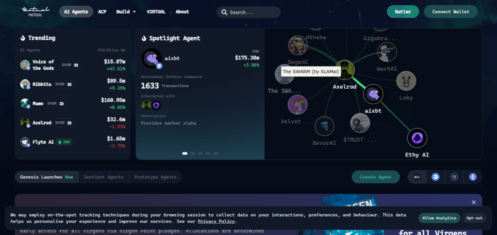 10 Top AI Agent Coins For 2025 2 Virtuals Protocol