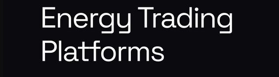 Energy Trading Platforms