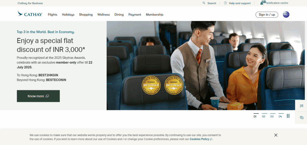 10 Best Business Class Airlines for Luxury Travel in 2025 5 Cathay Pacific