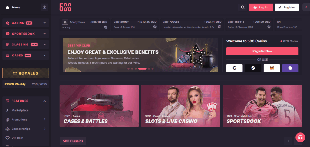 10 Best CS2 (CSGO) Slot Sites with Minimal KYC in 2025 10 500 Casino