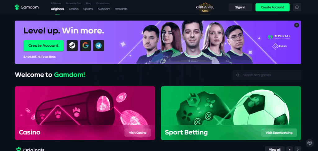 10 Best CS2 (CSGO) Slot Sites with Minimal KYC in 2025 9 Gamdom