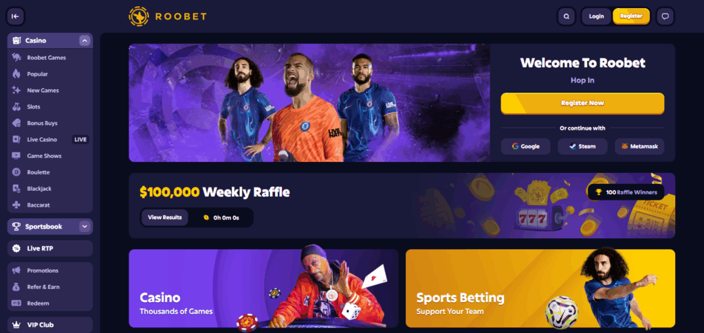 10 Best CS2 (CSGO) Slot Sites with Minimal KYC in 2025 4 Roobet