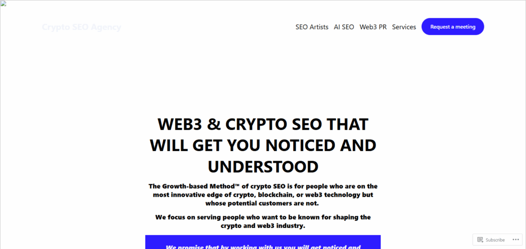 Top 10 Ai Seo Agencies For Crypto & Blockchain Projects 4 Crypto SEO Agency