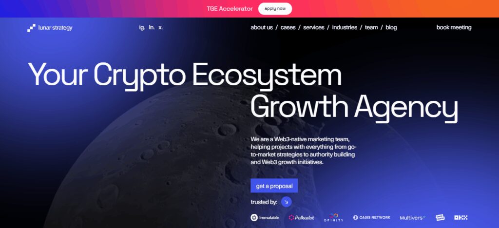 9 Top Crypto LinkedIn Ads Agencies | Best Web3 Marketing Experts 2 .Lunar Strategy