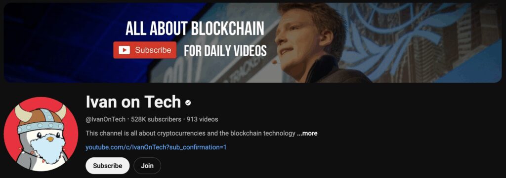 10 Biggest YouTube Crypto Influencers & Channels To Follow 10 Ivan on Tech