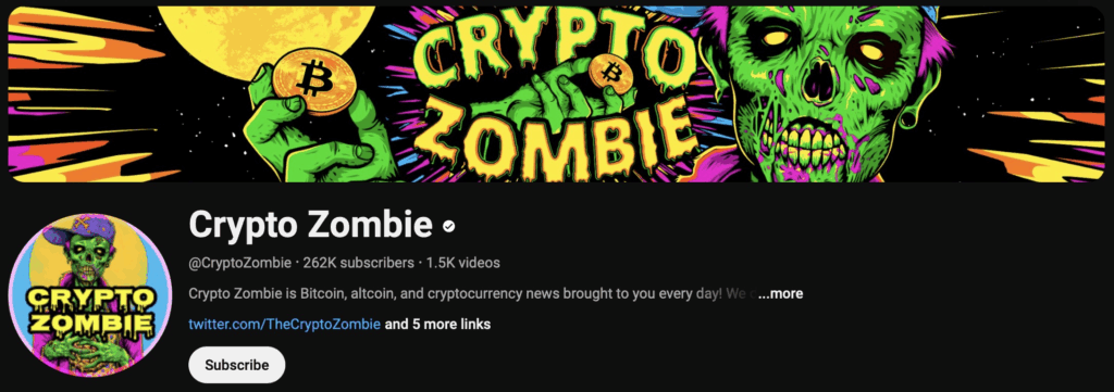 10 Biggest YouTube Crypto Influencers & Channels To Follow 7 Crypto Zombie