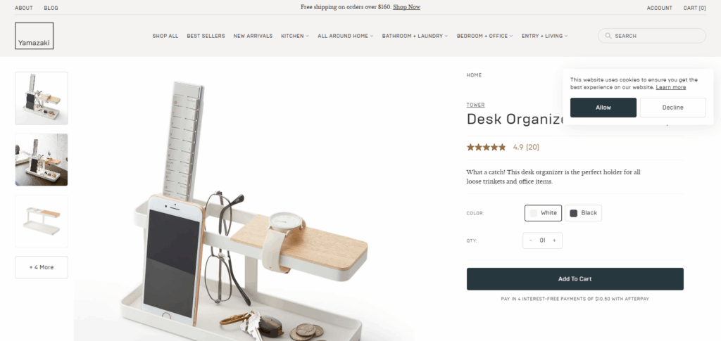 Yamazaki Desk Bar Organizer