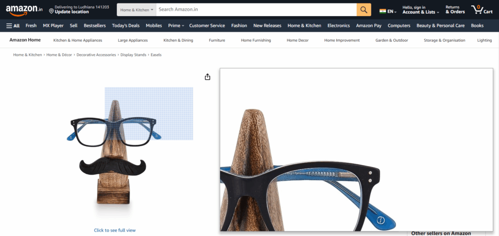 Nirman Wooden Eyeglass Holder