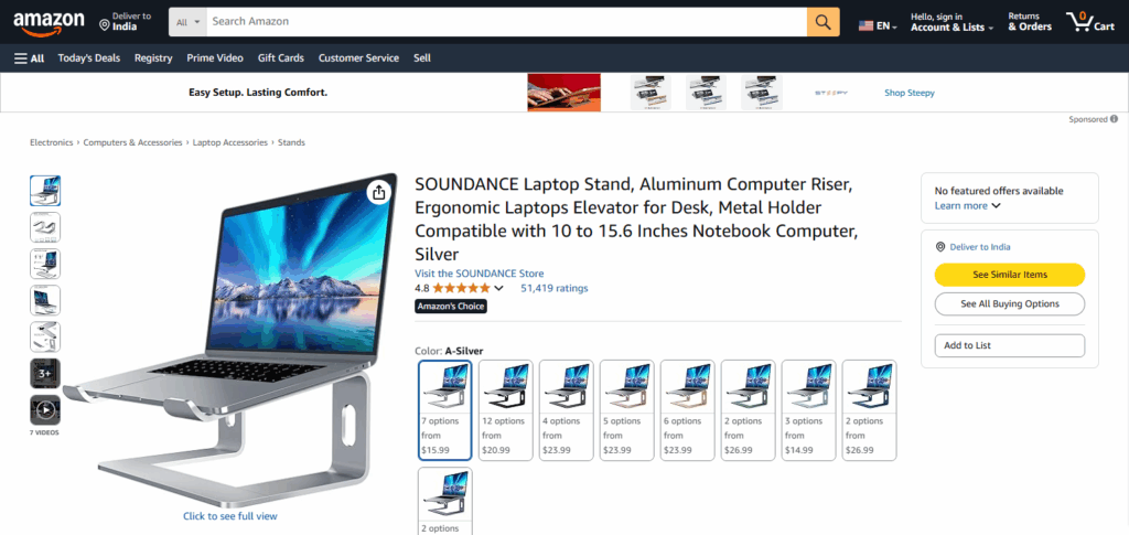 Soundance Laptop Stand