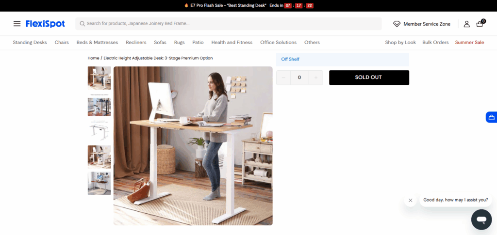 Flexispot E6 Adjustable Desk