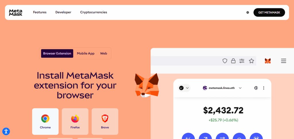 Launch MetaMask Extension