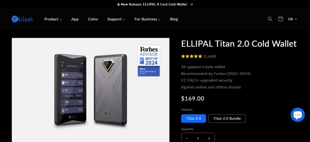 10 Best Hardware Wallets For BNB Chain in 2026 7 Ellipal Titan