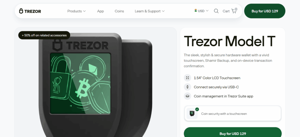 Trezor Model T