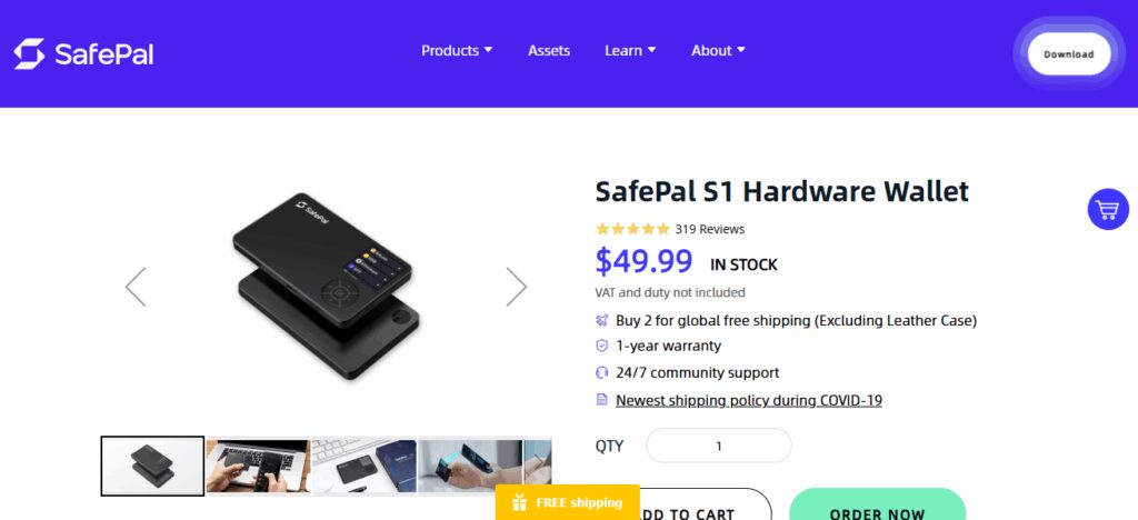 10 Best Hardware Wallets for Avalanche AVAX 6 .SafePal S1