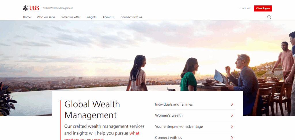 8 Best Bank For High Net Worth Individuals 8 UBS Global Wealth Management