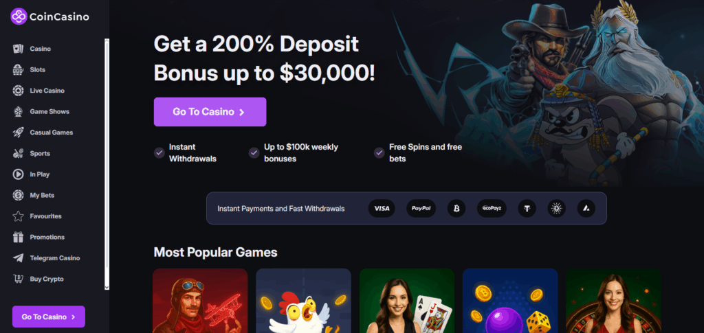 9 Best Altcoin Casinos with Fast Payouts & Minimal KYC in 2025 5 CoinCasino