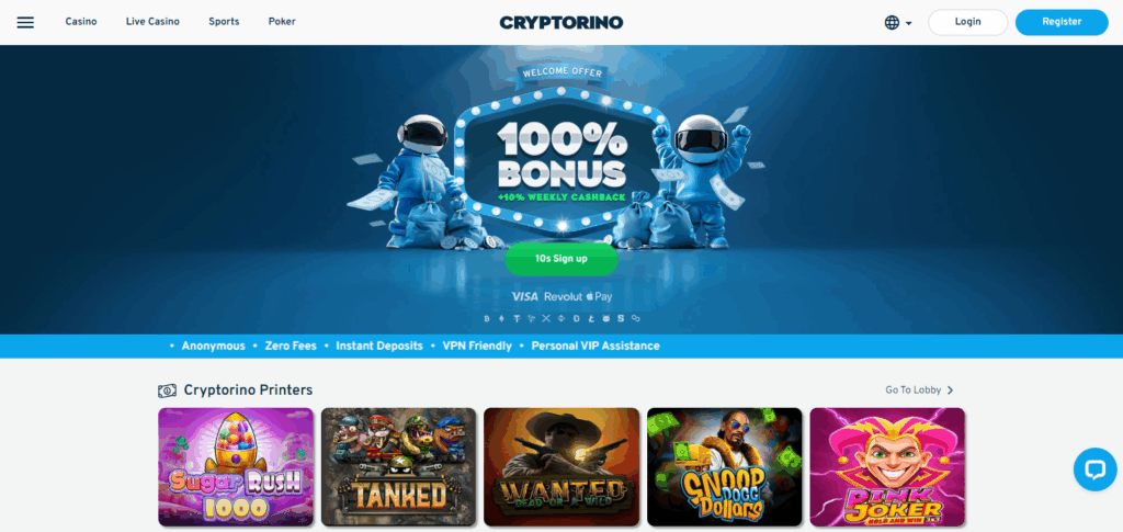 10 Top MetaMask Casinos for Easy Crypto Gaming with Minimal KYC 7 Cryptorino