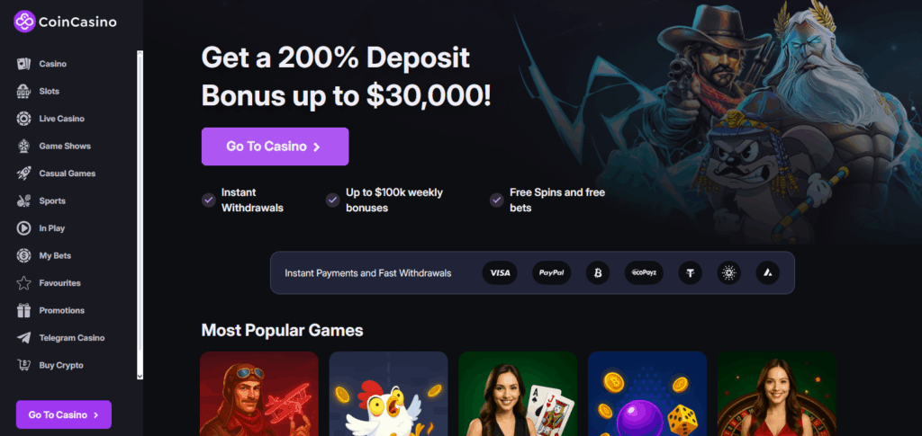 10 Top MetaMask Casinos for Easy Crypto Gaming with Minimal KYC 2 CoinCasino