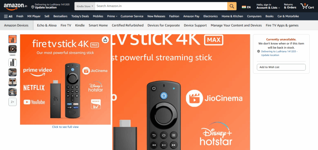 7 Best Streaming Devices For Seniors 3 Amazon Fire TV Stick 4K Max