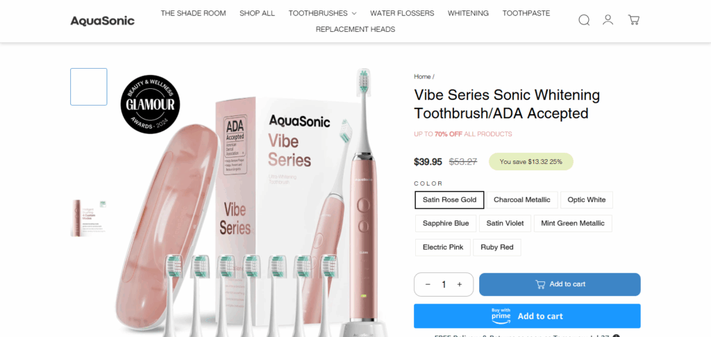 10 Best Electric Toothbrushes for 2025 – Top Picks for Clean Teeth 4 AquaSonic Vibe Series Ultra Whitening