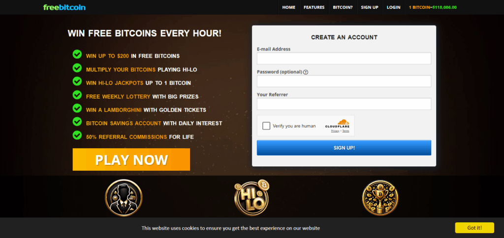 “Crypto Faucets That Still Pay in 2025 (No KYC)” 2 FreeBitco.in