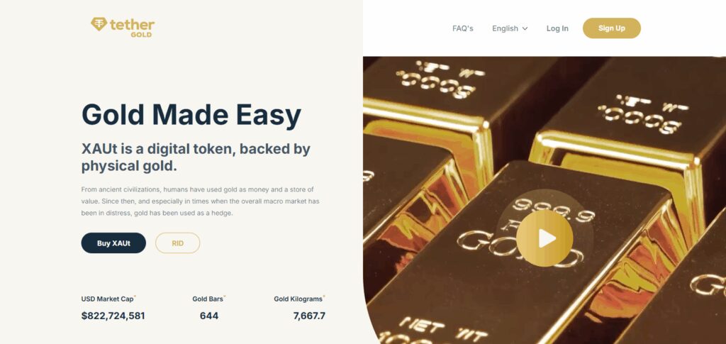 “How to Convert Crypto into Gold Instantly in 2025” 4 Tether Gold (XAUT)