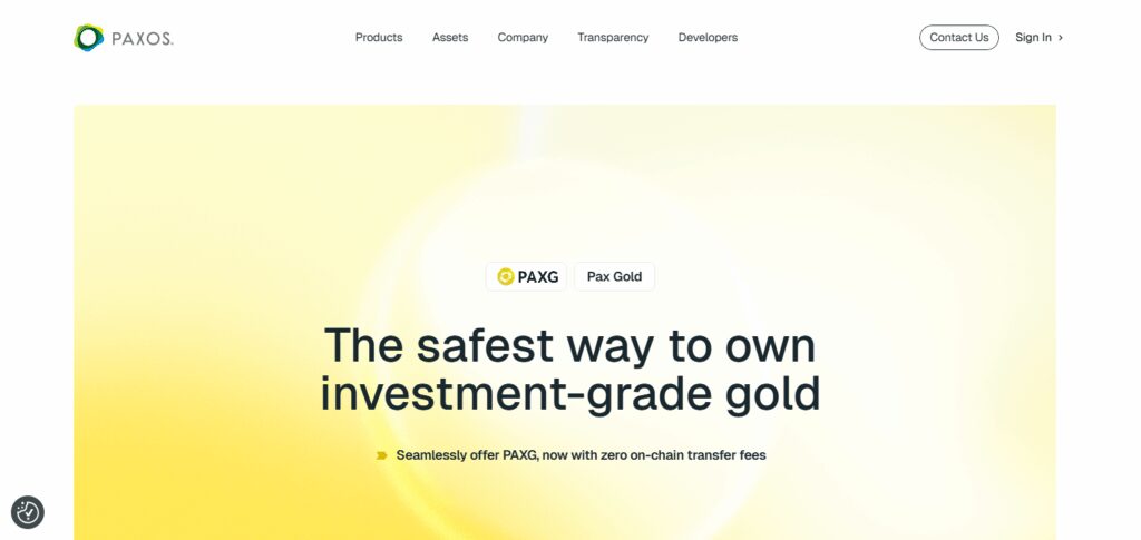 “How to Convert Crypto into Gold Instantly in 2025” 5 Paxos Gold (PAXG)