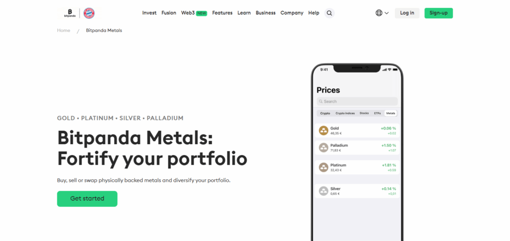 Bitpanda Metals