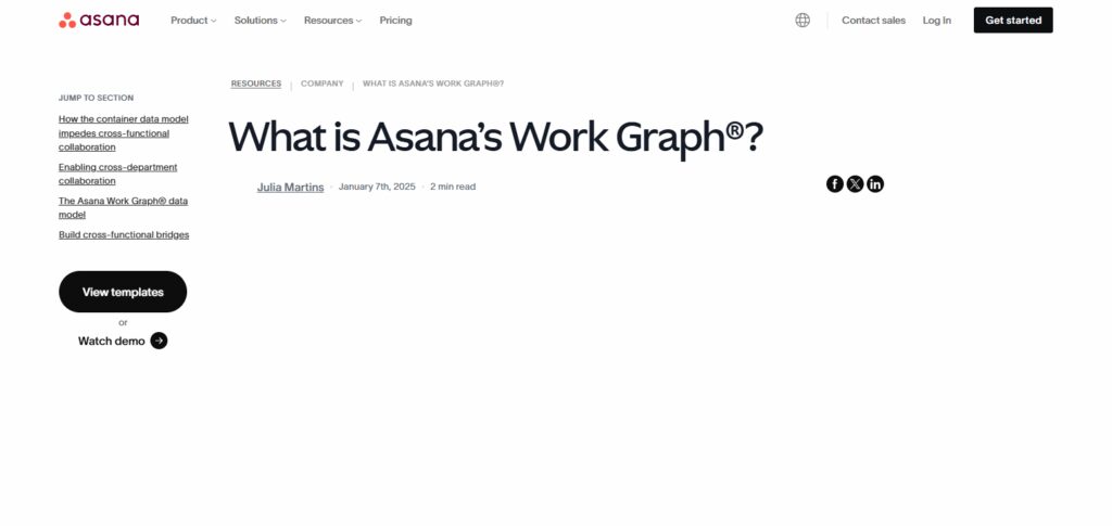 Asana Work Graph