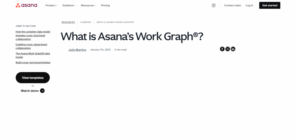 10 Best in Technology for Remote Work: Must-Have Tools in 2025 6 Asana Work Graph
